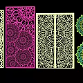 Vibrant Decorative Wall Hangings With Intricate Floral And Geometric Patterns For Home Decor