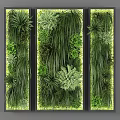 Vertical Living Plant Wall Indoor Design With Various Green Plants And Foliage