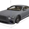 Luxury Black Bentley Two Door Coupe in Modern Indoor Space with Sleek Design