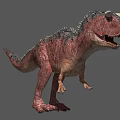 Horned Reptile Dinosaur With Textured Skin And Open Mouth 3D Rendered Model