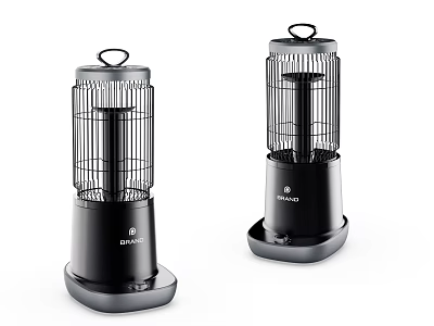 DAMOON Black Electric Insect Killer Devices With Portable Cage Design And Stable Base 3d model
