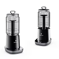DAMOON Black Electric Insect Killer Devices With Portable Cage Design And Stable Base