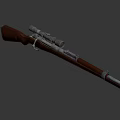 High Precision Hunting Rifle With Wooden Stock And Tactical Scope