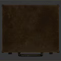 Vintage Brown Leather Case With Metal Clasps Handle And Classic Design