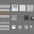 Modern Vent Air Conditioning Exit Camera 3d model