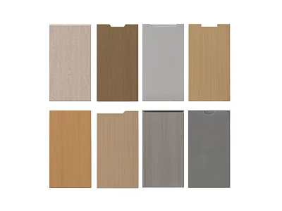 Decorative Wall Panels With Various Wooden And Gray Tones And Different Textures 3d model