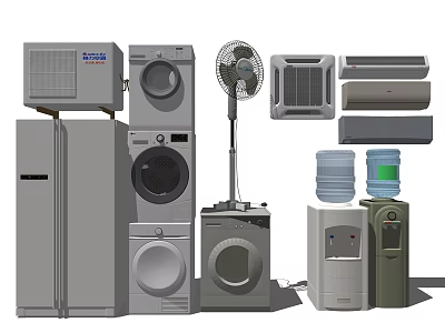 Modern Appliances Household Appliances 3d model