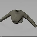 Gray Cropped Hoodie With Soft Knitted Fabric And Casual Design For Daily Wear