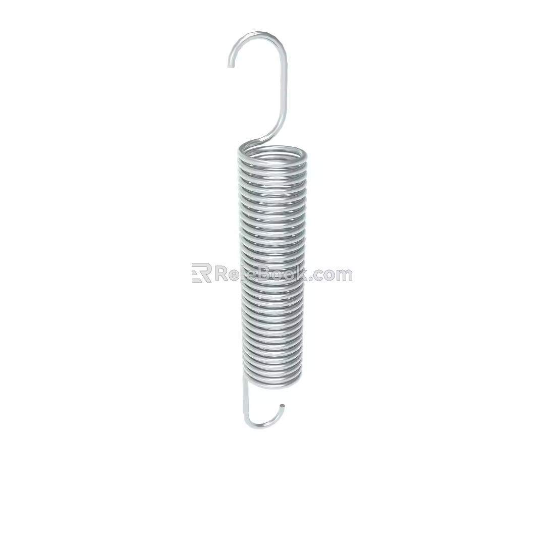 Metal Spring Hook Spring Precision Compression Spring Stainless Steel Touch Spring Compression Spring Cylindrical Toy Ballpoint Pen Spring Electronic Battery Small Compression Spring 3d model