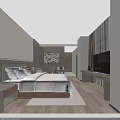 Elegant Modern Luxury Hotel Guest Room With King Bed And Comfortable Cozy Lounge Area