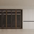 Modern Wardrobes Design Dark Colored With Golden Frames Glass Doors And White With Black Stripe