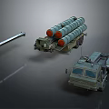 Army Military Vehicle With Multiple Rocket Tubes And Missile Launch System 3d model