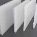 White Wall Panels With Honeycomb Structure For Modern Interior Decoration 3d model