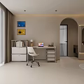 Modern Living and Dining Room Interior With Minimalist Sofa TV Wall And Open Layout