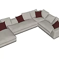 Modern Poliform Multiplayer Sofa 3d model