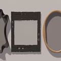 Ancient Silent Mirror Ancient Silent Wind Mirror Ancient Silent Mirror Bathroom Mirror Decorative Mirror 3d model