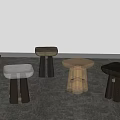 Various Modern Side Tables With Transparent Glass Wooden And Black Metal Designs