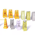 Colorful Traffic Signs With Warning Parking And Guidance Symbols For Road Safety