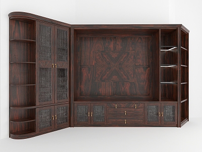 Decorative Cabinet Wine Cabinet Sideboard Solid Wooden Cabinet Display Cabinet model