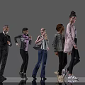 Diverse Group of People in Various Fashion Styles and Ages Standing Together
