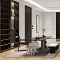 New Chinese-style Manager Office 3d model