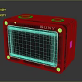 Sony Black Compact Computer Monitor With Screen Red Button And Blue Logo