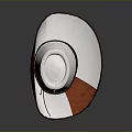 White Hat Design With Brown Trim Feather Accent And Classic Style