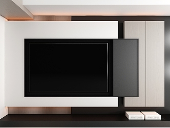 TV background wall 3d model