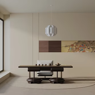 Modern table combination 3d model