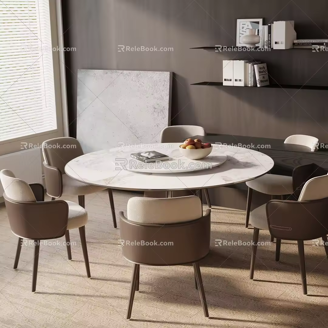 Modern table combination 3d model