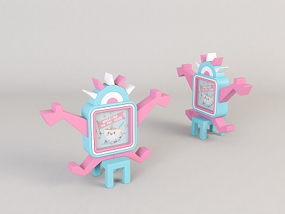 Cartoon Desk Clock model