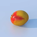 Yellow Persimmons Filled in Blue Wooden Crate Looking Fresh and Ripe