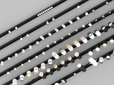 Modern Sleek Design LED Downlights and Spotlights for Home Ceiling Lighting 3d model