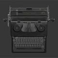 modern typewriter old typewriter antique typewriter classical typewriter 3d model