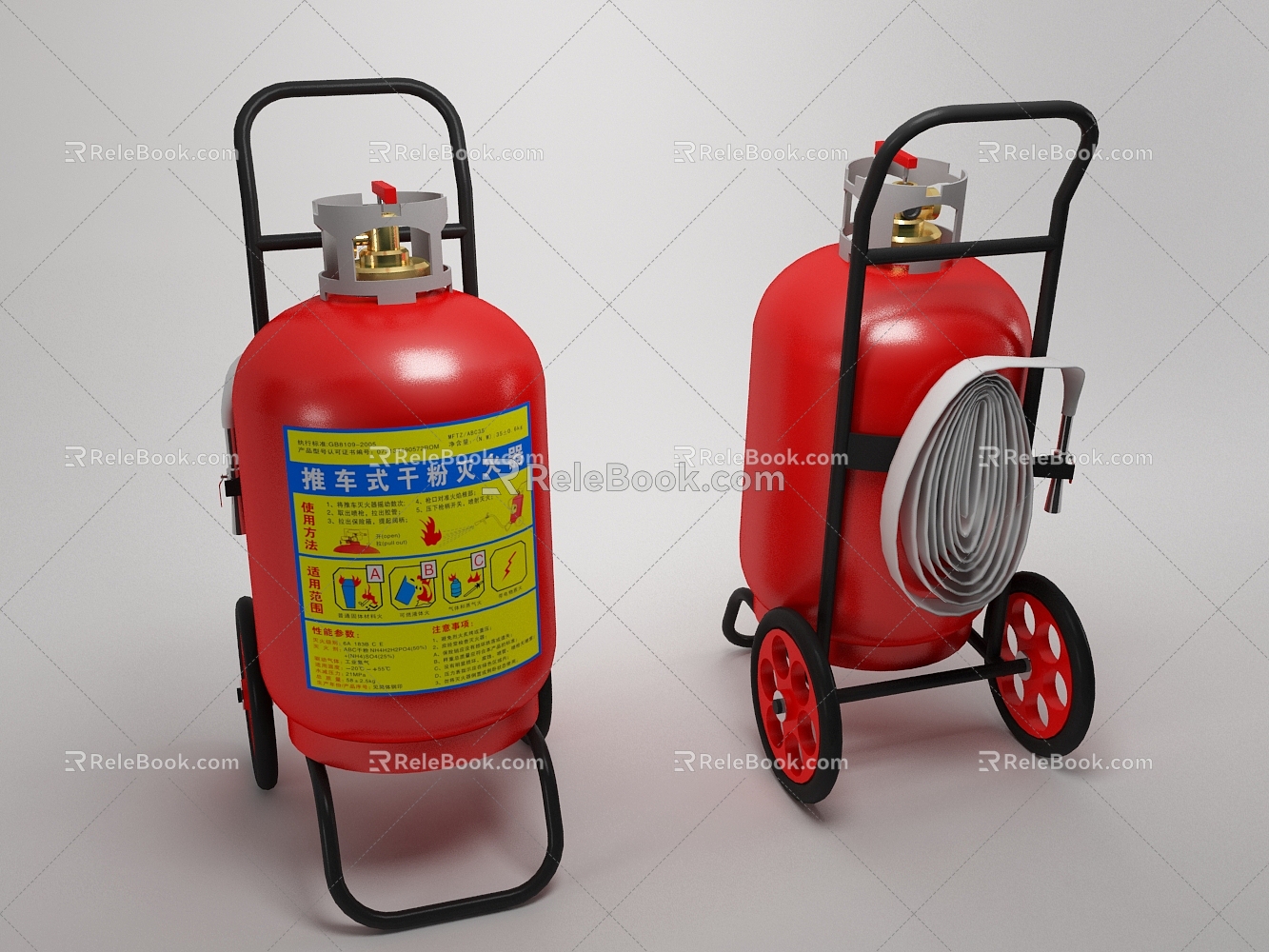 Modern fire extinguisher push dry powder fire extinguisher model