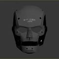 Carbon Fiber Safety Mask With Modern Tactical Design For Facial Protection