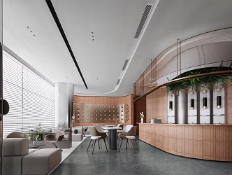 Modern Leisure Area Sales Office Rest Area 3d model