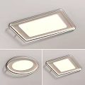Modern LED Ceiling Lights With Rectangular Round Square Shapes And Sleek Design 3d model