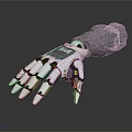 Modern Manipulator Robot Arm Mechanical Arm Robot Arm Robot Head 3d model