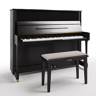 Modern Piano 3d model