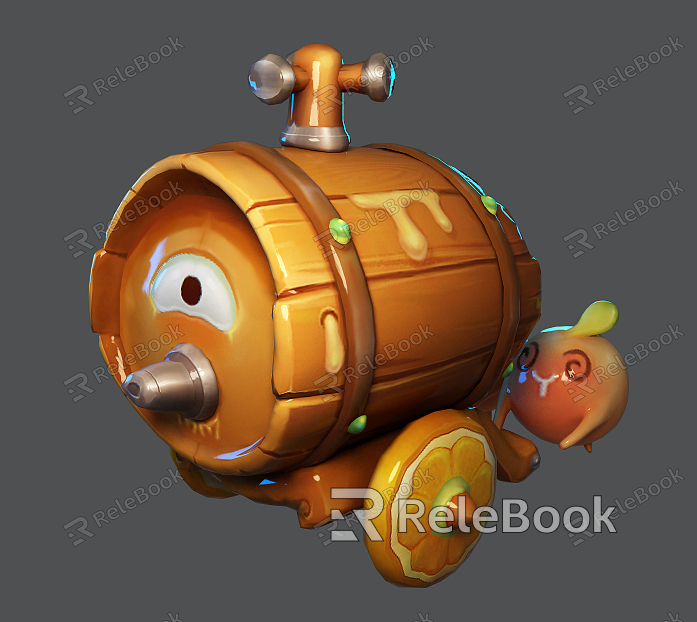 Modern Barrel Barrel Monster model