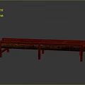 Wooden Household Bench With Long Divided Sections And Brown Wooden Legs