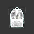 Light Gray Backpack With Minimalist Design And Black Accents For Daily Use