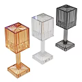 Modern Geometric Transparent Floor Lamps In Multiple Colors For Home Decor