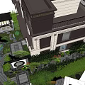 Exquisite Garden Landscape Design With Traditional Pavilion Water Features and Lush Greenery Surrounding Modern Building