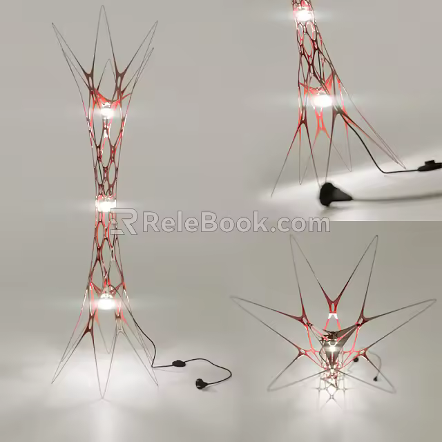 Alien floor lamp 3d model