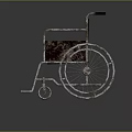 Rusted Vintage Old Wheelchair With Metal Frame Large Wheels And Footrests