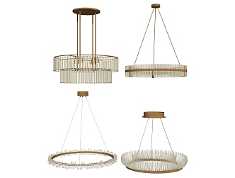 Light Luxury Chandelier Art Chandelier 3d model