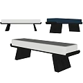 sofa stool bed end stool 3d model