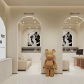 Bridal Shop With Light Colored Interior Sitting Areas Arched Doorways And Photography Studio Elements